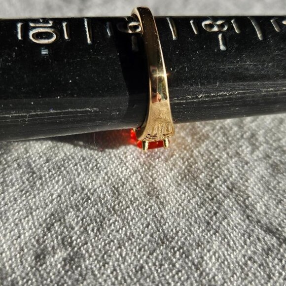 Mexican Fire Opal 14K Gold Ring - Picture 7 of 7